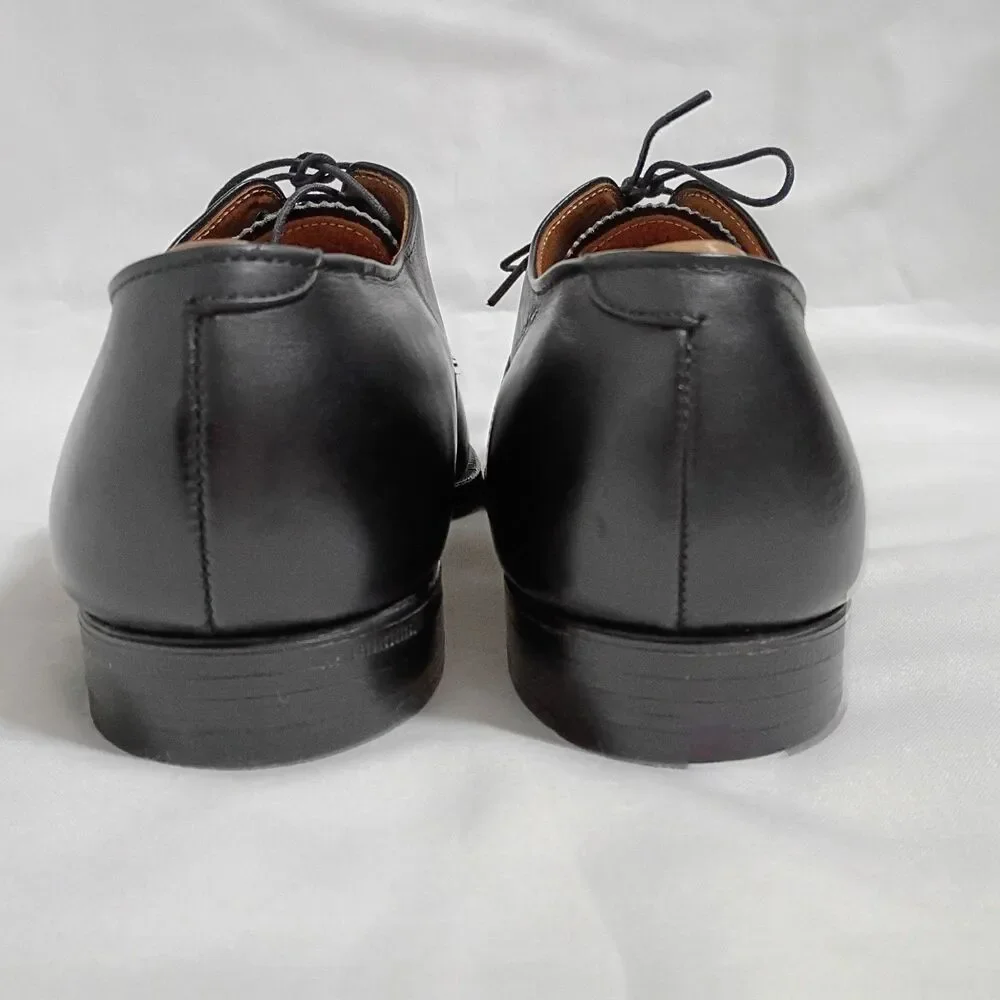 Alden Plain Toe Black Oxford 932 Leather Lace Up Dress Shoes 10.5 B/D